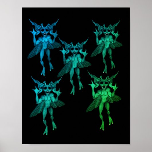 Scary Gremlins Halloween Poster (Voorkant)