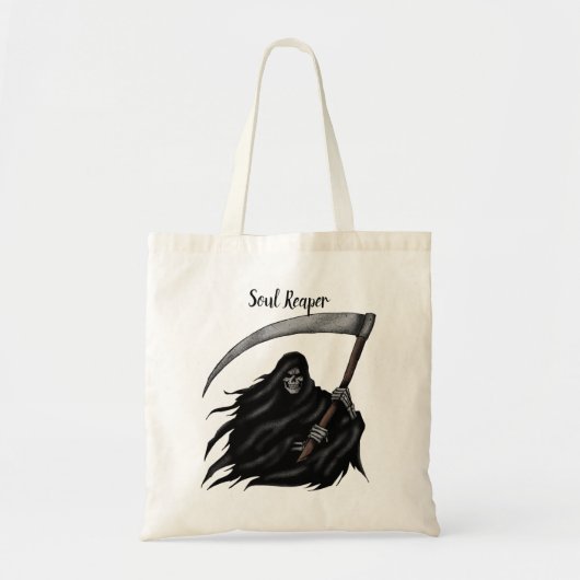 Scary Grim Reaper Halloween Tote Bag (Voorkant)