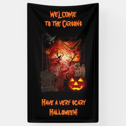 Scary Halloween Banner (Verticaal)
