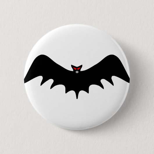 Scary Halloween Bat Ronde Button 5,7 Cm (Voorkant)