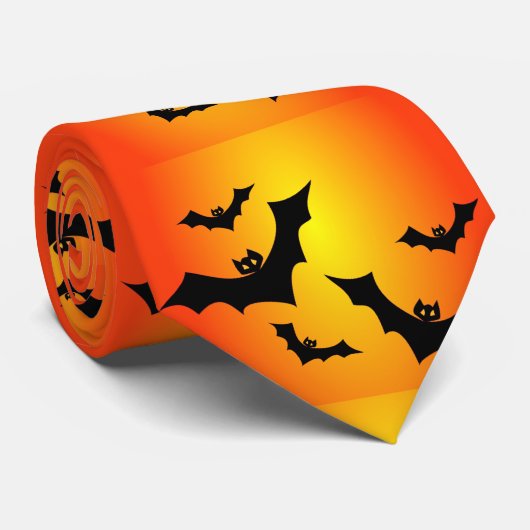 Scary Halloween Bats Stropdas (Opgerold)
