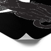 Scary Halloween Black Cat Costume Witch Ha Poster (Hoek)