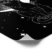  Scary Halloween Black Cat Costume Witch Ha Poster (Hoek)