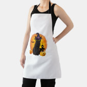 Scary Halloween Black Cat Costume Witch Ha Schort (Insitu)