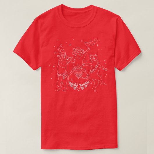 Scary Halloween Black Cat Costume Witch Ha T-shirt (Design voorkant)