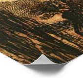 Scary Halloween Black Cat  Rackham Poster (Hoek)