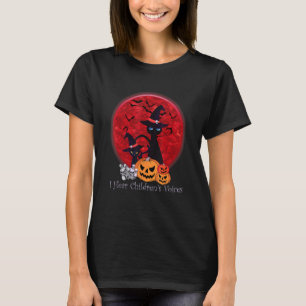 Scary Halloween Black Cat Witch Herfst Seaso T-shirt