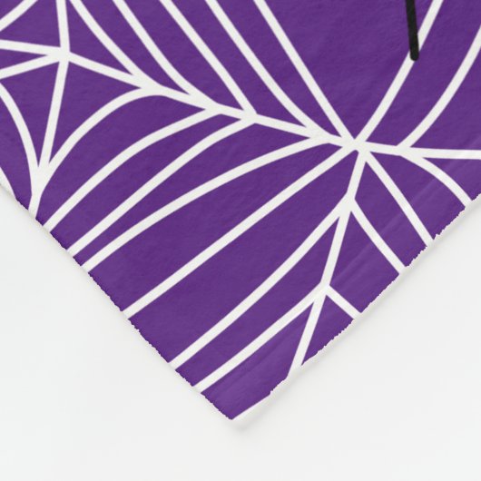 Scary Halloween Black Widow Spider Web Patroon Fleece Deken (Hoek)