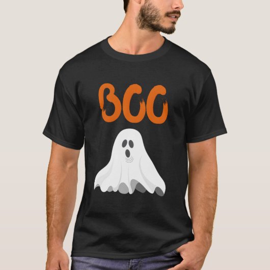 Scary Halloween Boo Ghost T-shirt (Voorkant)