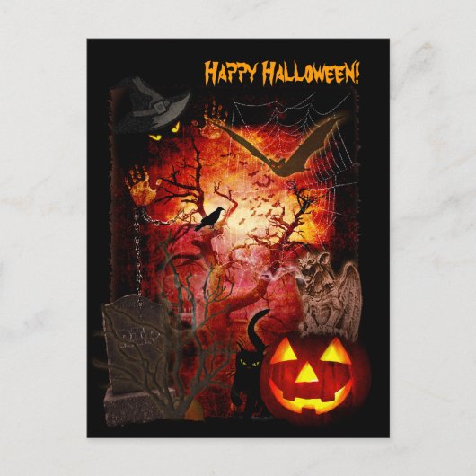 Scary Halloween Briefkaart (Voorkant)