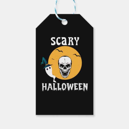 Scary Halloween Cadeaulabel (Voorkant)