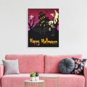 Scary Halloween Canvas Afdruk (Insitu (Woonkamer))