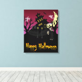 Scary Halloween Canvas Afdruk (Insitu (Houten vloer))
