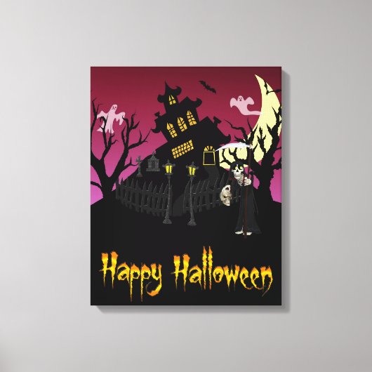 Scary Halloween Canvas Afdruk (Voorkant)