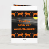 Scary Halloween Card Kaart (Achterkant)
