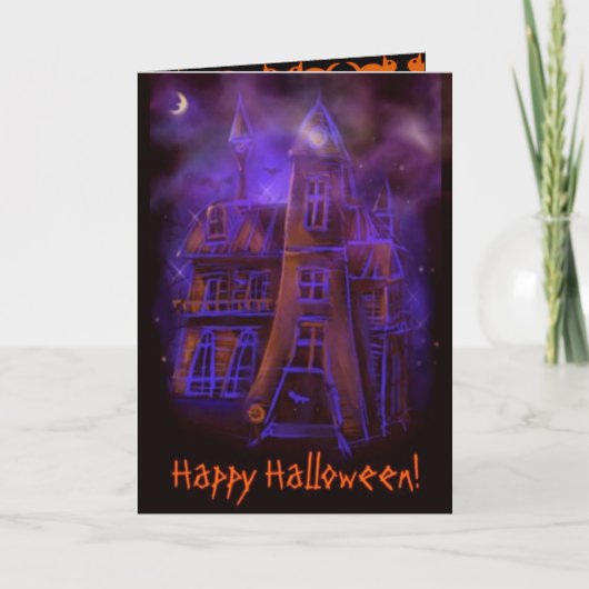 Scary Halloween Card Kaart (Voorkant)