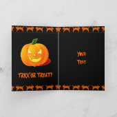 Scary Halloween Card Kaart (Binnen)