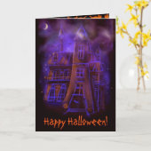 Scary Halloween Card Kaart (Gele Bloem)