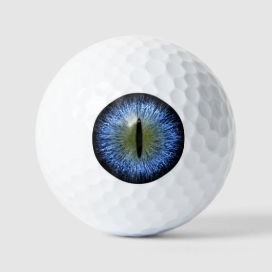 Scary Halloween Cat Eyeball Golfballen (Voorkant)