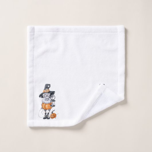 Scary Halloween Character Bad Handdoek (Wasdoekje)