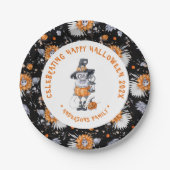Scary halloween Character illustration Papieren Bordje (Voorkant)