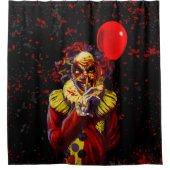 Scary Halloween Clown Costume Party Douchegordijn (Voorkant)
