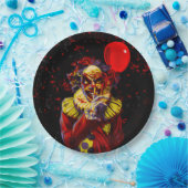 Scary Halloween Clown Costume Party Papieren Bordje (Feest)