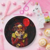 Scary Halloween Clown Costume Party Papieren Bordje (Feest)