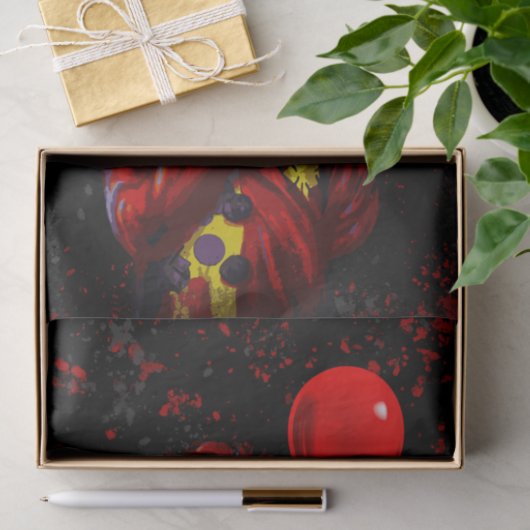 Scary Halloween Clown Costume Party Tissuepapier (Geschenk)