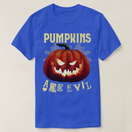 Scary Halloween Creepy Pumpkin T-shirt (Design voorkant)
