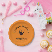 Scary Halloween Dead Hand Paper-Bord Papieren Bordje (Feest)