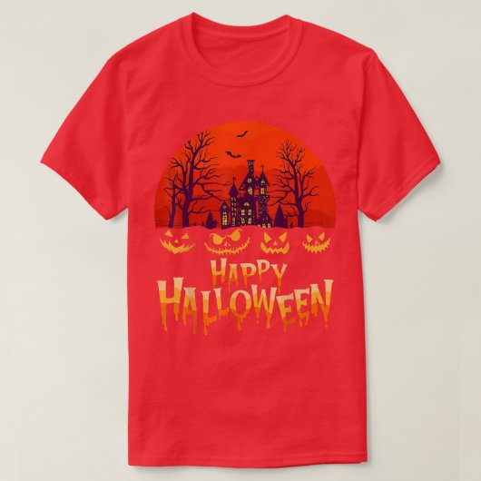 Scary Halloween Design Broom gegraveerd Dachshund T-shirt (Design voorkant)