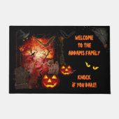 Scary Halloween door Mat (aanpasbaar) (Voorkant)