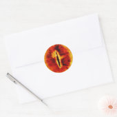 Scary Halloween Dragon Eyeball Ronde Sticker (Envelop)