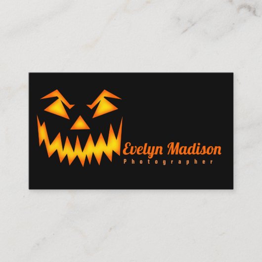 Scary Halloween Face y567 Visitekaartje (Voorkant)