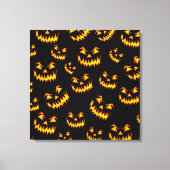 Scary Halloween Faces Canvas Afdruk (Voorkant)
