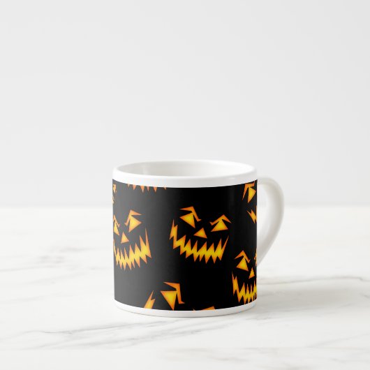 Scary Halloween Faces Espresso Kop (Voorkant rechts)