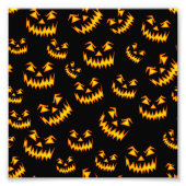 Scary Halloween Faces Foto Afdruk (Voorkant)