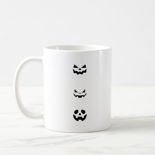 Scary Halloween Faces Koffiemok (Links)