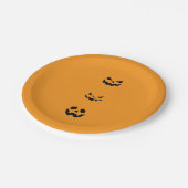 Scary Halloween Faces Papieren Bordje (Gekanteld)