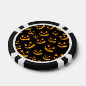 Scary Halloween Faces Poker Chips (Enkel)