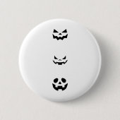 Scary Halloween Faces Ronde Button 5,7 Cm (Voorkant)