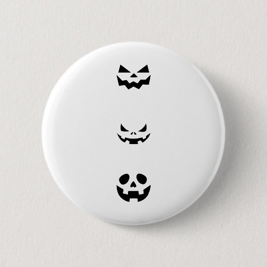 Scary Halloween Faces Ronde Button 5,7 Cm (Voorkant)