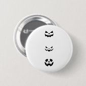 Scary Halloween Faces Ronde Button 5,7 Cm (Voorkant /achterkant)