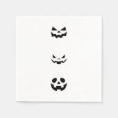 Scary Halloween Faces Servet (Voorkant)