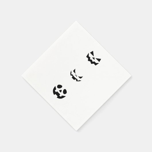 Scary Halloween Faces Servet (Hoek)