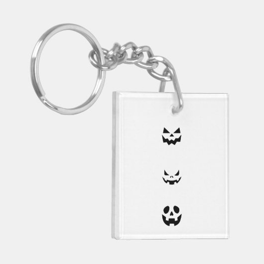 Scary Halloween Faces Sleutelhanger (Voorkant Links)