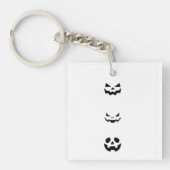 Scary Halloween Faces Sleutelhanger (Voorkant)