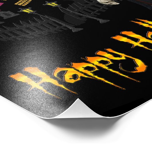 Scary Halloween Foto Afdruk (Hoek)