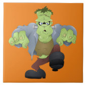 Scary Halloween Frankenstein Tegeltje (Voorkant)